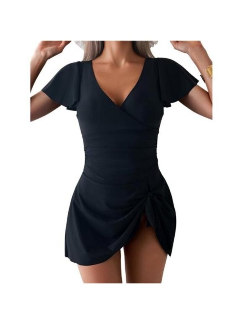 Women's One Piece Swimdress Swimsuit Tummy Control Swim Dress